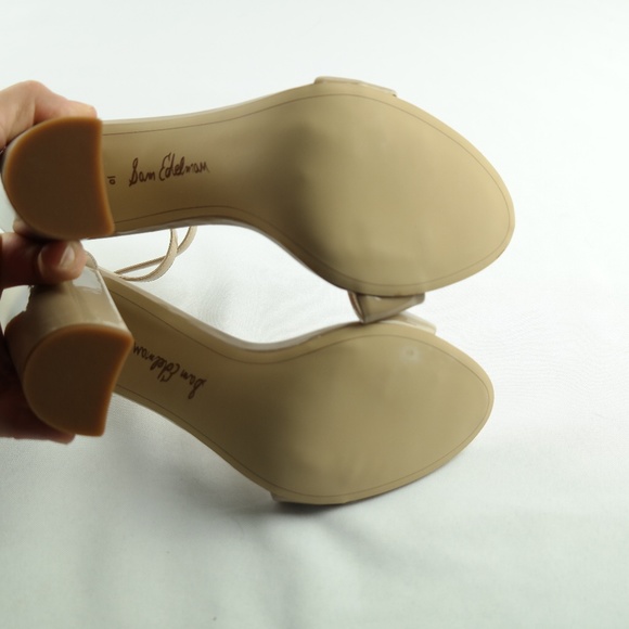 Sam Edelman Yaro Dress Sandals Sz 10 Nude Patent - Picture 6 of 7